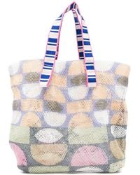 Epice - Small Kanpur Geometric-Print Mesh Tote Bag - Lyst