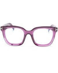 Tom Ford - Square-Frame Clear-Lenses Glasses - Lyst