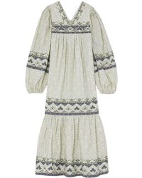 Sea - Midi-jurk Met Bloemenprint - Lyst