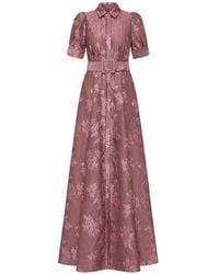 Rebecca Vallance - Annette Belted Floral-Pattern Maxi Dress - Lyst