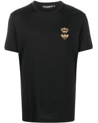 Dolce & Gabbana - Camiseta con detalle estampado - Lyst