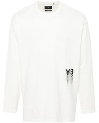 Y-3 - Gfx Logo-printed Cotton T-shirt - Lyst
