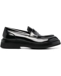 Santoni - Patent-Finish Leather Loafers - Lyst