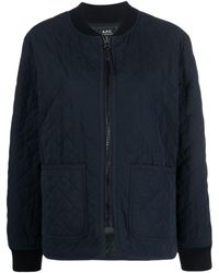 A.P.C. - Elea Quilted Jacket - Lyst