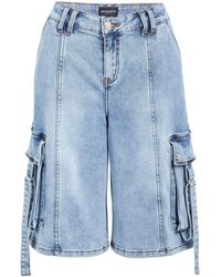 retroféte - Jeans-Shorts mit aufgesetzten Taschen - Lyst