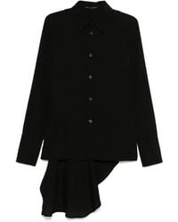 Yohji Yamamoto - Hemd mit Drapierung - Lyst