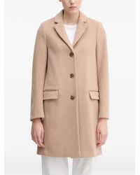 Benetton - Button-Fastening Coat - Lyst