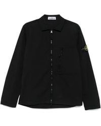 Stone Island - ジップアップ シャツジャケット - Lyst