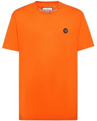 Philipp Plein - T-shirt en coton à plaque logo - Lyst