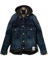 Maison Mihara Yasuhiro - Hooded Denim Jacket - Lyst