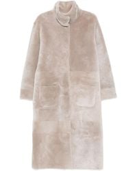 Simonetta Ravizza - High-Neck Patch-Pocket Coat - Lyst