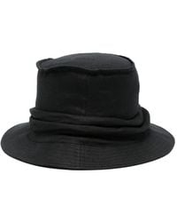 Yohji Yamamoto - Draped Bucket Hat - Lyst