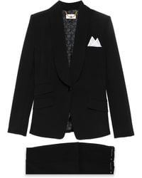 Elisabetta Franchi - Shawl-Collar Single-Breasted Suit - Lyst