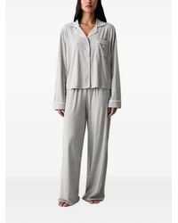 Polo Ralph Lauren - Pyjama À Passepoils Et Logo Brodé - Lyst