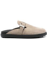 Tod's - T Timeless Suede Slides - Lyst