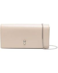 McQueen - Skull-Logo Leather Crossbody Bag - Lyst