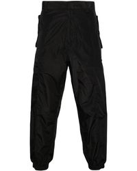 Emporio Armani - Mid-rise Tapered-leg Trousers - Lyst