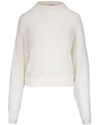 Brunello Cucinelli - Wool Crewneck Jumper - Lyst