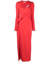 McQueen - Cut Out-Detail Long-Sleeved Gown - Lyst
