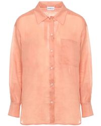 Marella - Button-Up Ramie Blouse - Lyst