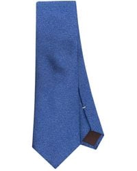 Canali - Cravate en soie à motif cachemire - Lyst