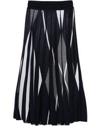 Eric Bompard - Jupe Mi-Longue En Cachemire À Design Plissé - Lyst