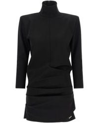The Attico - Cut-Ou Draped Mini Dress - Lyst