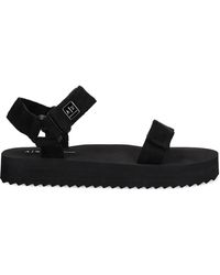 ARMANI EXCHANGE - Touch-Strap Platform Sandals - Lyst