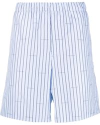 Givenchy - Logo-Detail Striped Shorts - Lyst