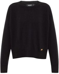 Versace - Pullover Mit Logo - Lyst