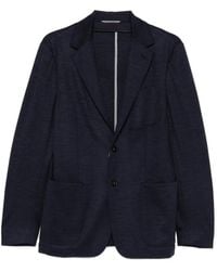 Canali - Blazer En Laine À Poches Plaquées - Lyst