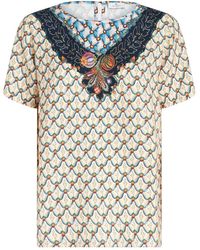 Etro - グラフィック ショートスリーブ ブラウス - Lyst