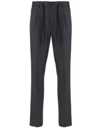 Tagliatore - Drawstring Pleated Trousers - Lyst