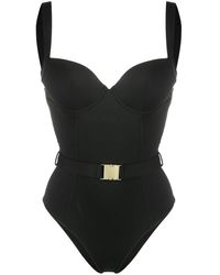 Noire Swimwear - Badeanzug mit Gürtel - Lyst