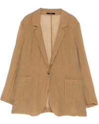 Seventy - Notched-Lapel Textured Blazer - Lyst