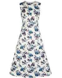 Emilia Wickstead - Rumi Floral-Print Sleeveless Midi Dress - Lyst