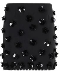 Semicouture - Falda con bordado floral - Lyst