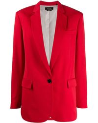 Isabel Marant Single-breasted Boxy Blazer - Red