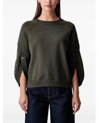 Joseph Ribkoff - Button-Embellished Tulip-Sleeve Sweater - Lyst