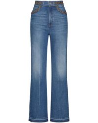 Valentino Garavani - Vaqueros bordados - Lyst