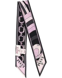 PUCCI - Printed Silk Scarf - Lyst