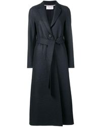 Harris Wharf London Trench à ceinture à nouer - Bleu