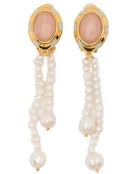 Aurelie Bidermann - Boucles D'Oreilles Mirasol À Perles - Lyst