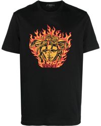 Versace - T-shirt Medusa Flame en coton - Lyst