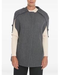 Jil Sander - Button-Detailing Cape Jacket - Lyst