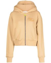Palm Angels - Embroidered-logo Zip-up Hoodie - Lyst