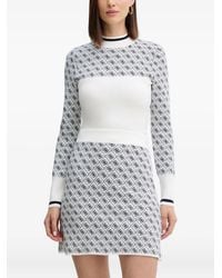 Guess - Logo-Patterned Sweater - Lyst