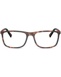 Prada Linea Rossa - Tortoiseshell-Effect Rectangle-Frame Glasses - Lyst