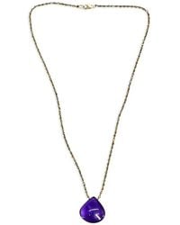 Madison - Amethyst Teardrop-Pendant Necklace - Lyst