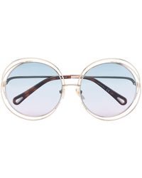 Chloé - Carlina Round-frame Sunglasses - Lyst
